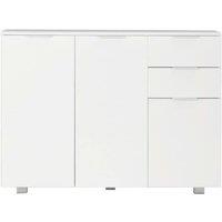 Berkfield Home Sideboard High Gloss White 107x35x76 cm | Size: 107 x 35 x 76 cm