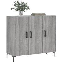 Berkfield Home Sideboard Grey Sonoma 90x34x80 cm Engineered Wood | Size: 90 x 34 x 80 cm