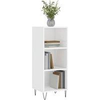 Berkfield Home Sideboard High Gloss White 34.5x32.5x90 cm Engineered Wood