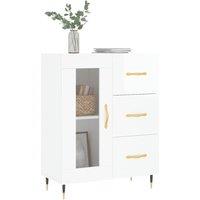 Berkfield Home Sideboard High Gloss White 69.5x34x90 cm Engineered Wood