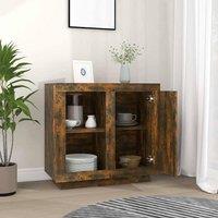 Berkfield Home Sideboard Smoked Oak in Brown