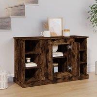 Berkfield Home Sideboard Smoked Oak 100x35.5x60 cm Engineered Wood in Brown