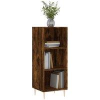 Berkfield Home Sideboard Smoked Oak 34.5x32.5x90 cm Engineered Wood in Brown