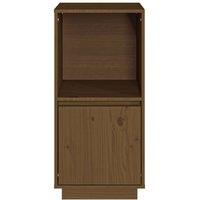 Berkfield Home Sideboard Honey Brown 38x35x80 cm Solid Wood Pine | Size: 38 x 35 x 80 cm