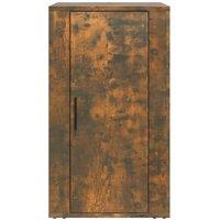 Berkfield Home Sideboard Smoked Oak 40x33x70 cm Engineered Wood in Brown | Size: 40 x 33 x 70 cm