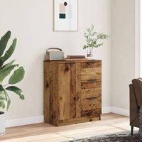 Berkfield Home Sideboard Old Wood 60x30x70 cm Engineered Wood in Brown | Size: 60 x 30 x 70 cm