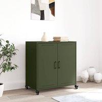 Berkfield Home Sideboard Olive Green 68.5x39x72 cm Steel