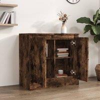Berkfield Home Sideboard Smoked Oak 70x35.5x67.5 cm Engineered Wood in Brown