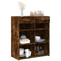 Berkfield Home Sideboard Smoked Oak 80x42.5x93 cm Engineered Wood in Brown