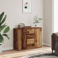 Berkfield Home Sideboard Old Wood 88x30x64 cm Engineered Wood in Brown | Size: 88 x 30 x 64 cm