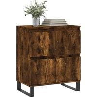 Berkfield Home Sideboard Smoked Oak 60x35x70 cm Engineered Wood in Brown | Size: 60 x 35 x 70 cm