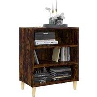 Berkfield Home Sideboard Smoked Oak 57x35x70 cm Engineered Wood in Brown | Size: 57 x 35 x 70 cm