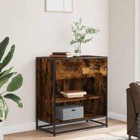 Berkfield Home Sideboard Smoked Oak 68x35x76 cm Engineered Wood in Brown | Size: 68 x 35 x 76 cm