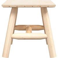 Berkfield Home Side Table 49x49x50 cm Solid Wood Spruce in Light Oak | Size: 49 x 49 x 50 cm