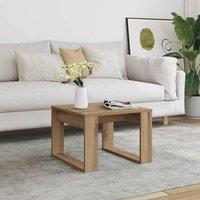 Berkfield Home Side Table Artisan Oak 50x50x35 cm Engineered Wood in Brown | Size: 50 x 50 x 35 cm