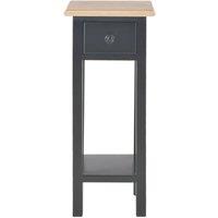 Berkfield Home Side Table Black 27x27x65.5 cm Wood
