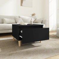 Berkfield Home Side Table Black 50x46x35 cm Engineered Wood | Size: 50 x 46 x 35 cm