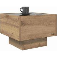 Berkfield Home Side Table Artisan oak 40 x 40 x 30 cm Engineered wood in Brown