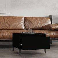Berkfield Home Side Table Black 50x46x35 cm Engineered Wood | Size: 50 x 46 x 35 cm