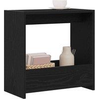Berkfield Home Side Table Black Oak 50x26x50 cm Engineered Wood | Size: 50 x 26 x 50 cm