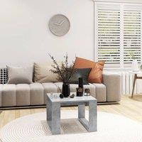Berkfield Home Side Table Concrete Grey 50x50x35 cm Engineered Wood | Size: 50 x 50 x 35 cm