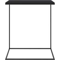 Berkfield Home Side Table Black 55x35x66 cm Engineered Wood | Size: 55 x 35 x 66 cm