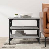 Berkfield Home Side Table Grey Sonoma 55x38x45 cm Engineered Wood | Size: 55 x 38 x 45 cm
