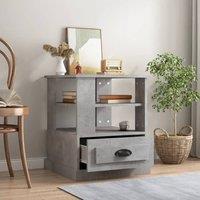 Berkfield Home Side Table Concrete Grey 50x50x60 cm Engineered Wood | Size: 50 x 50 x 60 cm