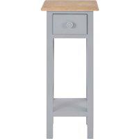Berkfield Home Side Table Grey 27x27x65.5 cm Wood