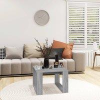 Berkfield Home Side Table Grey Sonoma 50x50x35 cm Engineered Wood | Size: 50 x 50 x 35 cm