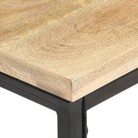 Berkfield Home Side Table 40x40x35 cm Solid Mango Wood in Brown | Size: 40 x 40 x 35 cm