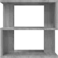 Berkfield Home Side Table Grey Sonoma 40x40x40 cm Engineered Wood | Size: 40 x 40 x 40 cm