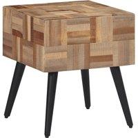 Berkfield Home Side Table 40x40x45 cm Solid Reclaimed Teak | Size: 40 x 40 x 45 cm