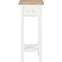 Berkfield Home Side Table White 27x27x65.5 cm Wood