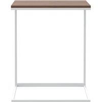 Berkfield Home Side Table White 55x35x66 cm Engineered Wood | Size: 55 x 35 x 66 cm