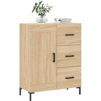 Berkfield Home Sideboard Sonoma Oak 69.5x34x90 cm Engineered Wood in Light Tan