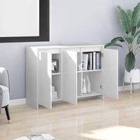 Berkfield Home Sideboard White 102x33x75 cm Engineered Wood | Size: 102 x 33 x 75 cm