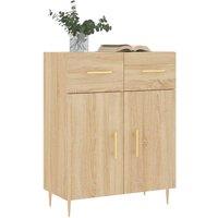 Berkfield Home Sideboard Sonoma Oak 69.5x34x90 cm Engineered Wood in Light Oak