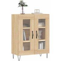 Berkfield Home Sideboard Sonoma Oak 69.5x34x90 cm Engineered Wood in Brown