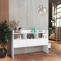 Berkfield Home Sideboard White 105x30x70 cm Engineered Wood | Size: 105 x 30 x 70 cm