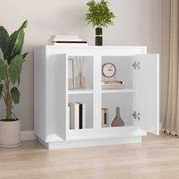 Berkfield Home Sideboard White 80x34x75 cm Engineered Wood | Size: 80 x 34 x 75 cm