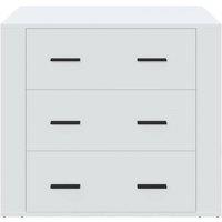 Berkfield Home Sideboard White 80x33x70 cm Engineered Wood | Size: 80 x 33 x 70 cm