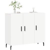 Berkfield Home Sideboard White 90x34x80 cm Engineered Wood | Size: 90 x 34 x 80 cm
