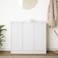 Berkfield Home Sideboard White 85x34x76 cm Engineered Wood | Size: 85 x 34 x 76 cm