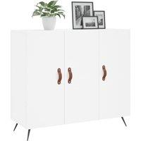 Berkfield Home Sideboard White 90x34x80 cm Engineered Wood | Size: 90 x 34 x 80 cm
