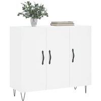 Berkfield Home Sideboard White 90x34x80 cm Engineered Wood | Size: 90 x 34 x 80 cm