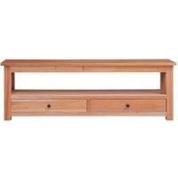 Berkfield Home TV Cabinet 115x30x40 cm Solid Mahogany Wood in Brown | Size: 115 x 30 x 40 cm