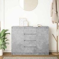Berkfield Home Sideboard with Drawers Concrete Grey 100.5x35x76 cm Engineered Wood