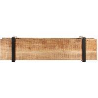 Berkfield Home TV Cabinet 160x40x40 cm Solid Rough Mango Wood in Brown | Size: 160 x 40 x 40 cm