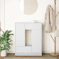 Berkfield Home Sideboard with Drawers & Doors White 73x31x90 cm | Size: 73 x 31 x 90 cm